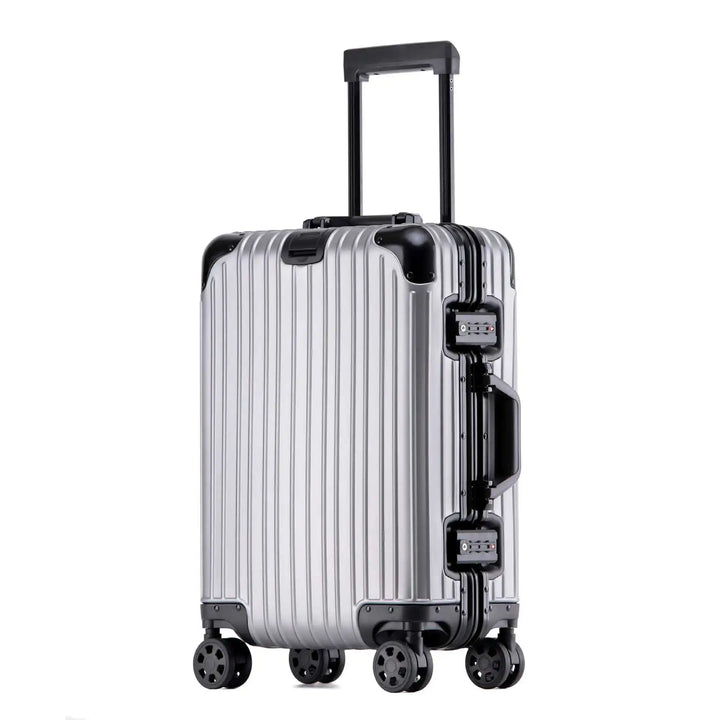 Unisex Aluminum-Magnesium Hard Shell Travel Suitcase, view 7 - Elena Harper