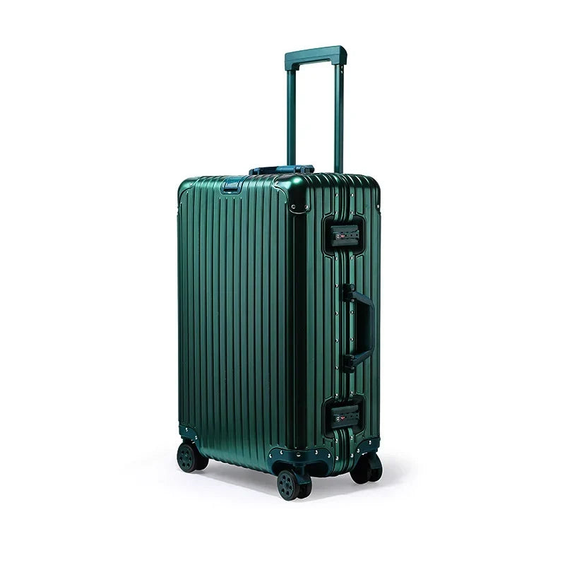 Unisex Aluminum-Magnesium Hard Shell Travel Suitcase, view 9 - Elena Harper