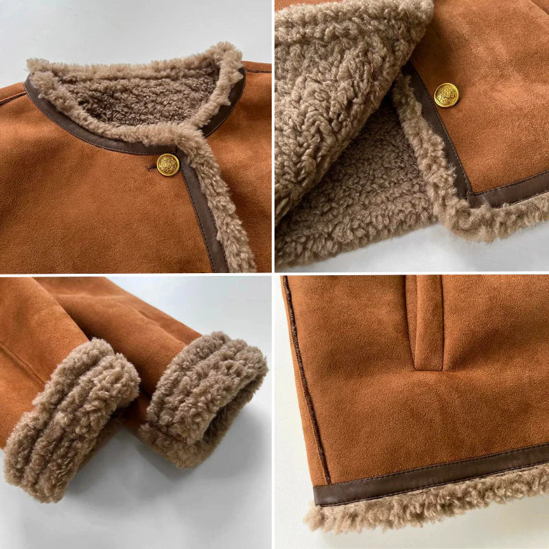 Addison Chic Faux Shearling Jacket - Elena Harper