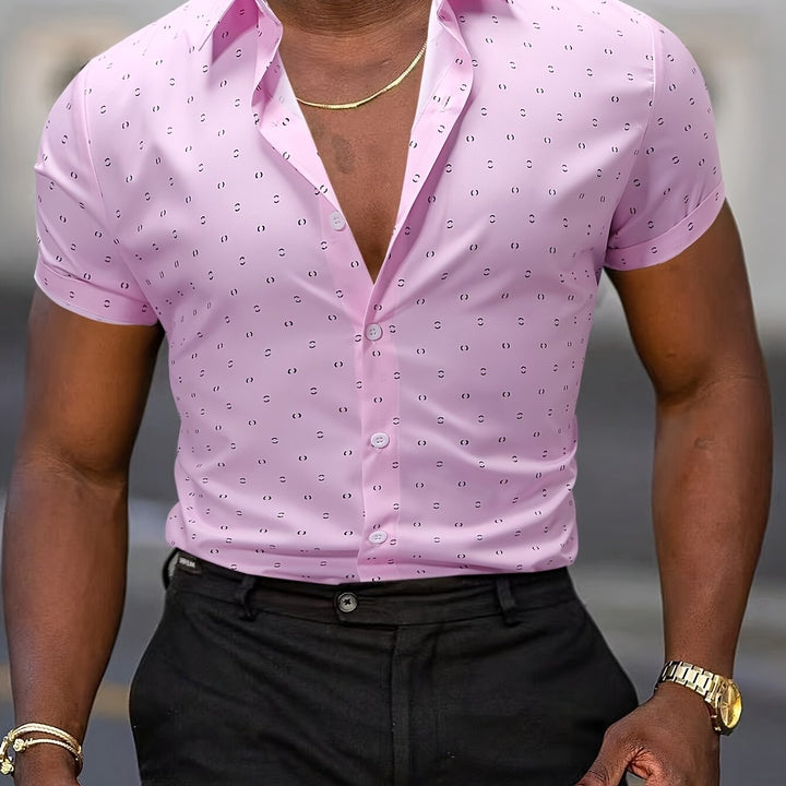 Tropical Print Shirt for Men - Elena Harper