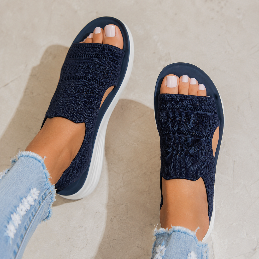 Ria™ | Comfortable Breathable Platform Sandals Made of Knitted Material