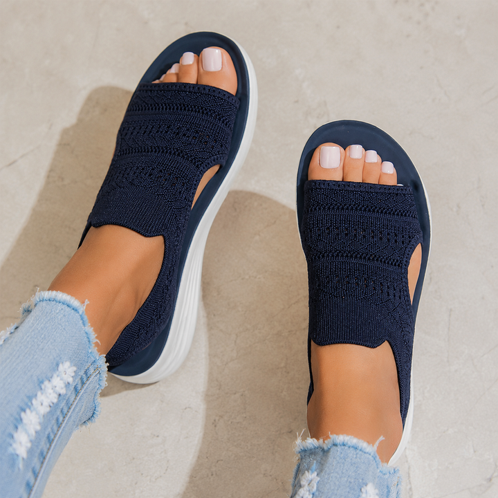 Ria™ | Comfortable Breathable Platform Sandals Made of Knitted Material