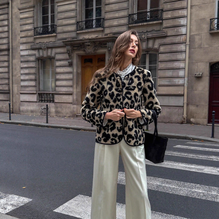 Women's Leopard Print Jacket - Narelle