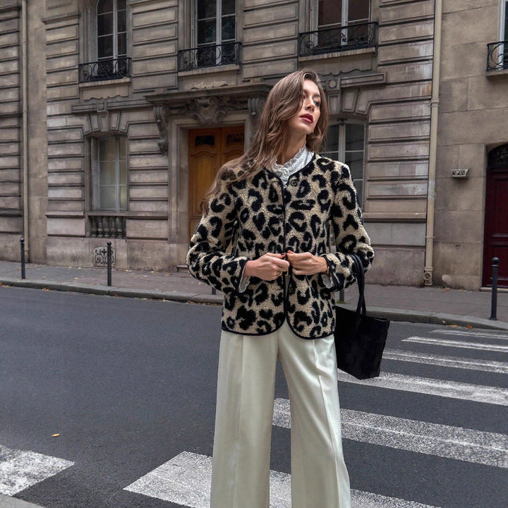 Women's Leopard Print Jacket - Narelle