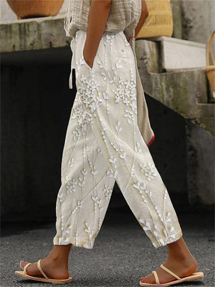 Aviora™ - Trachten Pants with Wine Motif