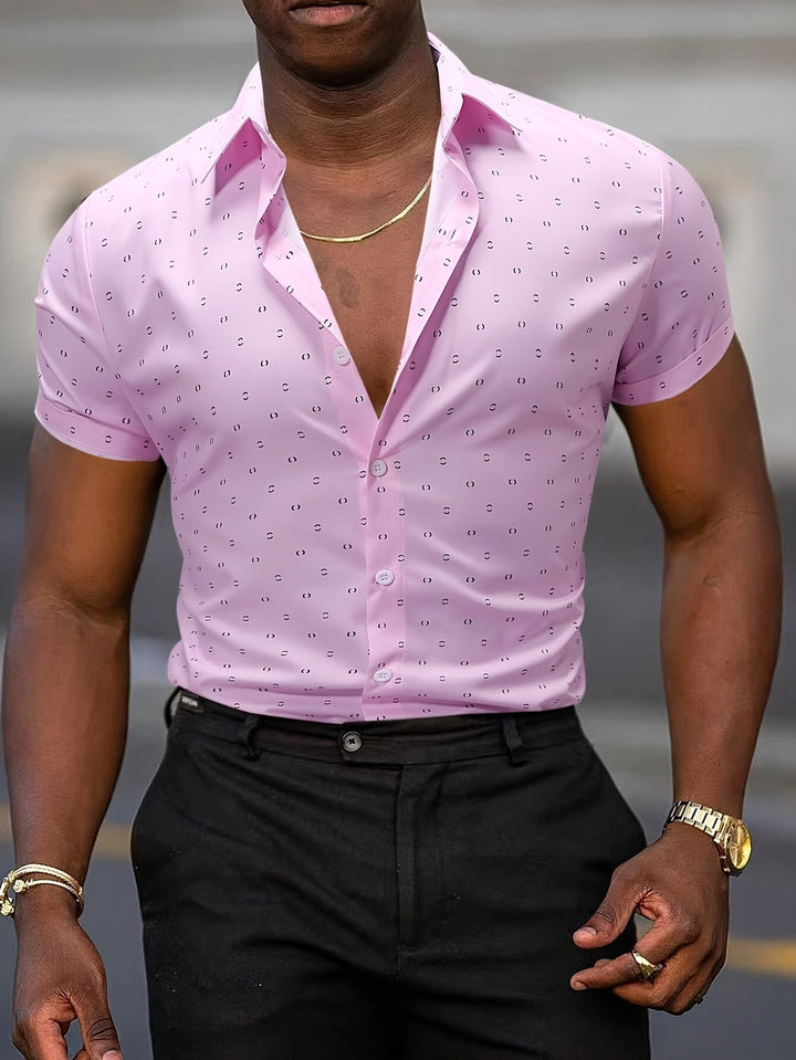 Tropical Print Shirt for Men - Elena Harper