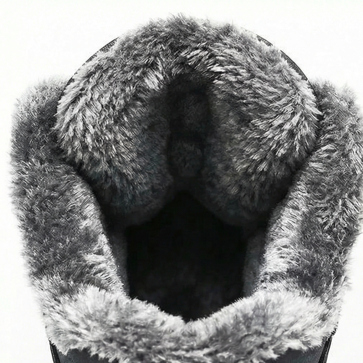 Yvonne Fur-lined ankle boots with non-slip sole, view 4 - Elena Harper