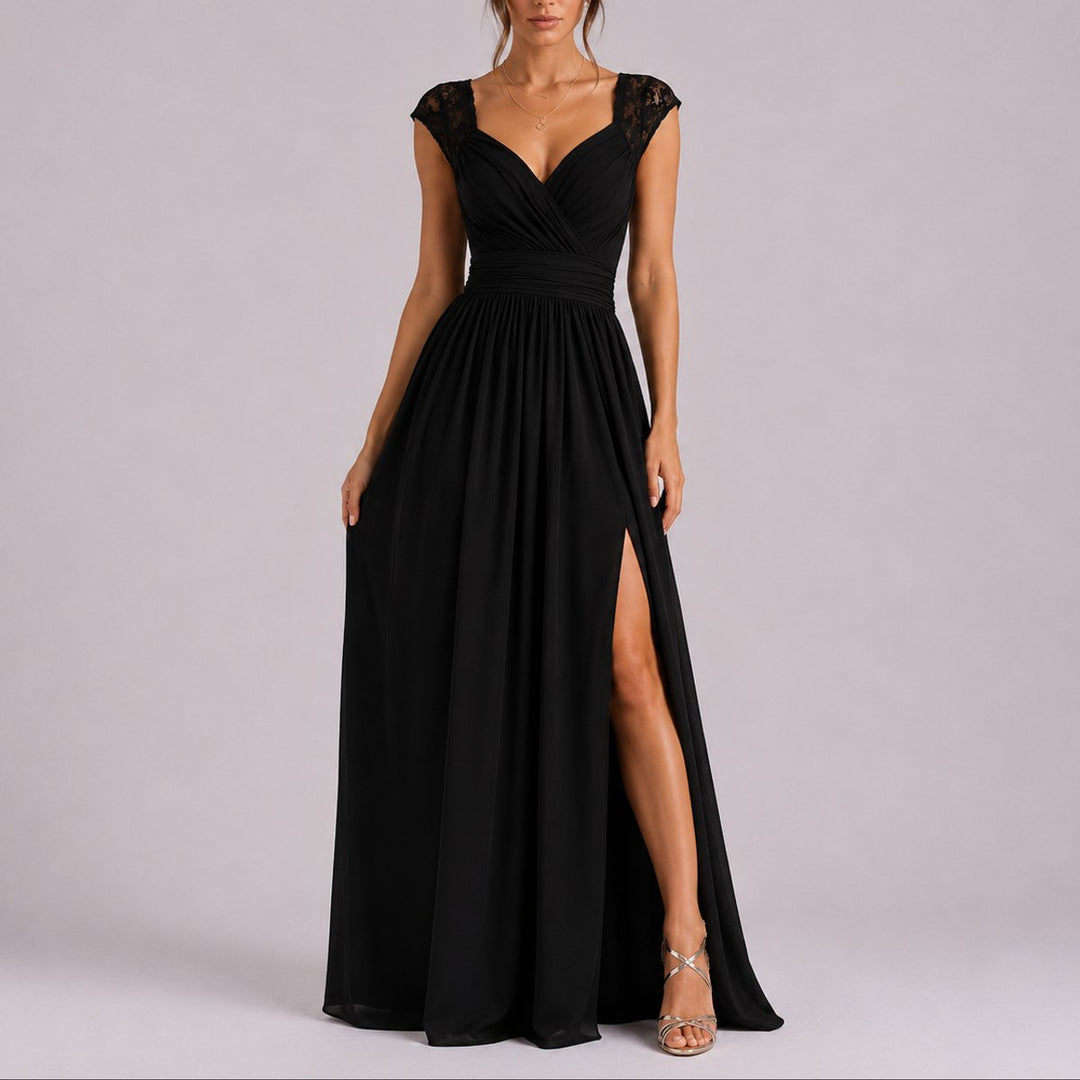 Sophie | Romantic Autumn Wedding Dress with Wrap Neckline