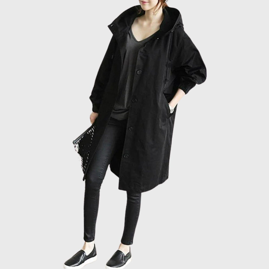 Christin | Water-Repellent and Elegant Hooded Trench Coat