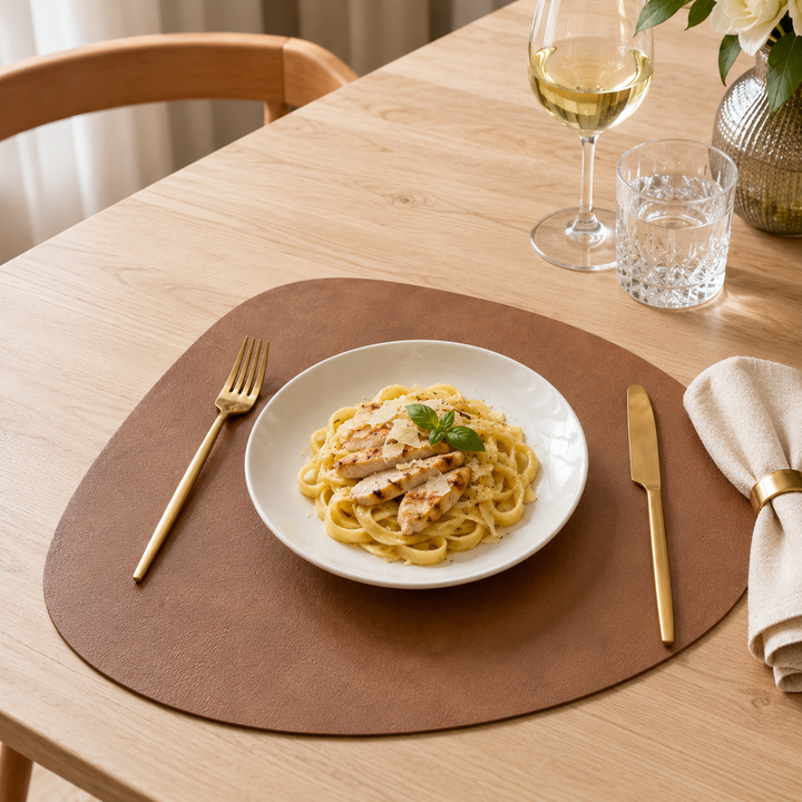 Dropelle Reversible Water-Drop PU Leather Placemats (6-pack) - Elena Harper