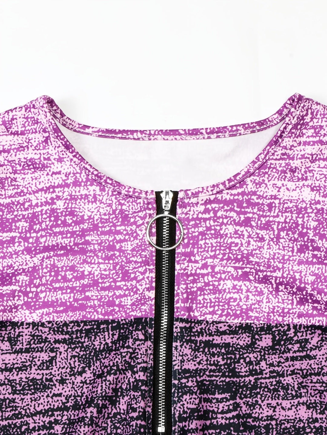 Ines | Modern Colorblock Zip-Top for Everyday Wear