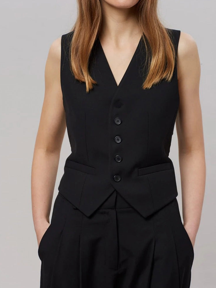 Amelia Elegant and Modern Women's Business Vest, view 7 - Elena Harper