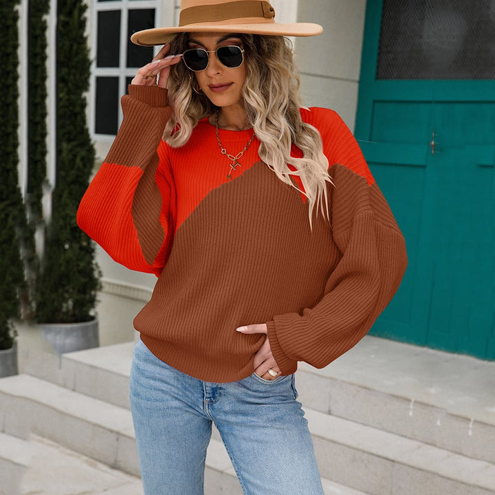 Bicolor Knit Sweater for Women - Alvéra