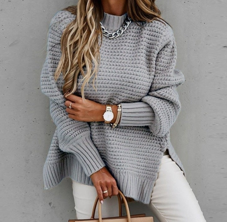 Women's Knit Sweater - Casual and Comfortable Long Sleeves