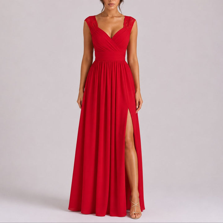 Sophie | Romantic Autumn Wedding Dress with Wrap Neckline