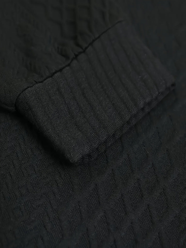 Ronan Stand Collar Button Henley Sweater - Elena Harper