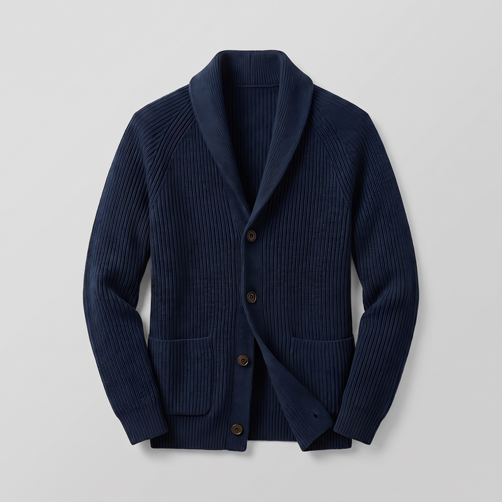 Riberto Stylish Ribbed Knit Blazer for a Modern Look, view 7 - Elena Harper