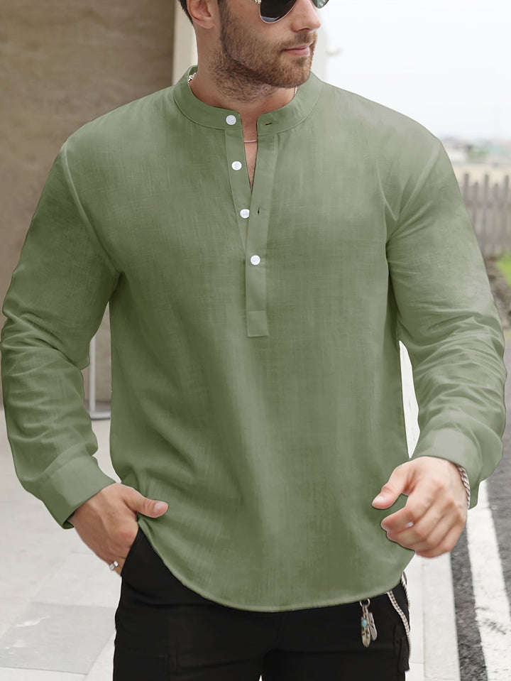 LAURENT MONACO | BOAT NECK SHIRT FOR MEN