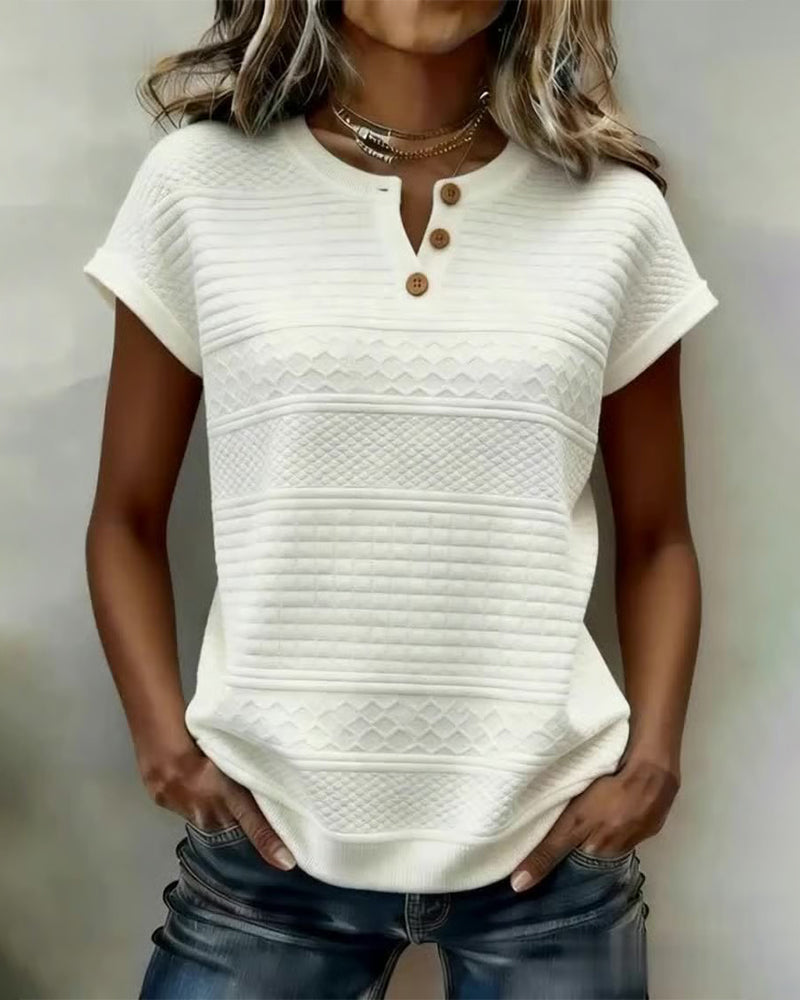 Short Sleeve V-Neck T-Shirt