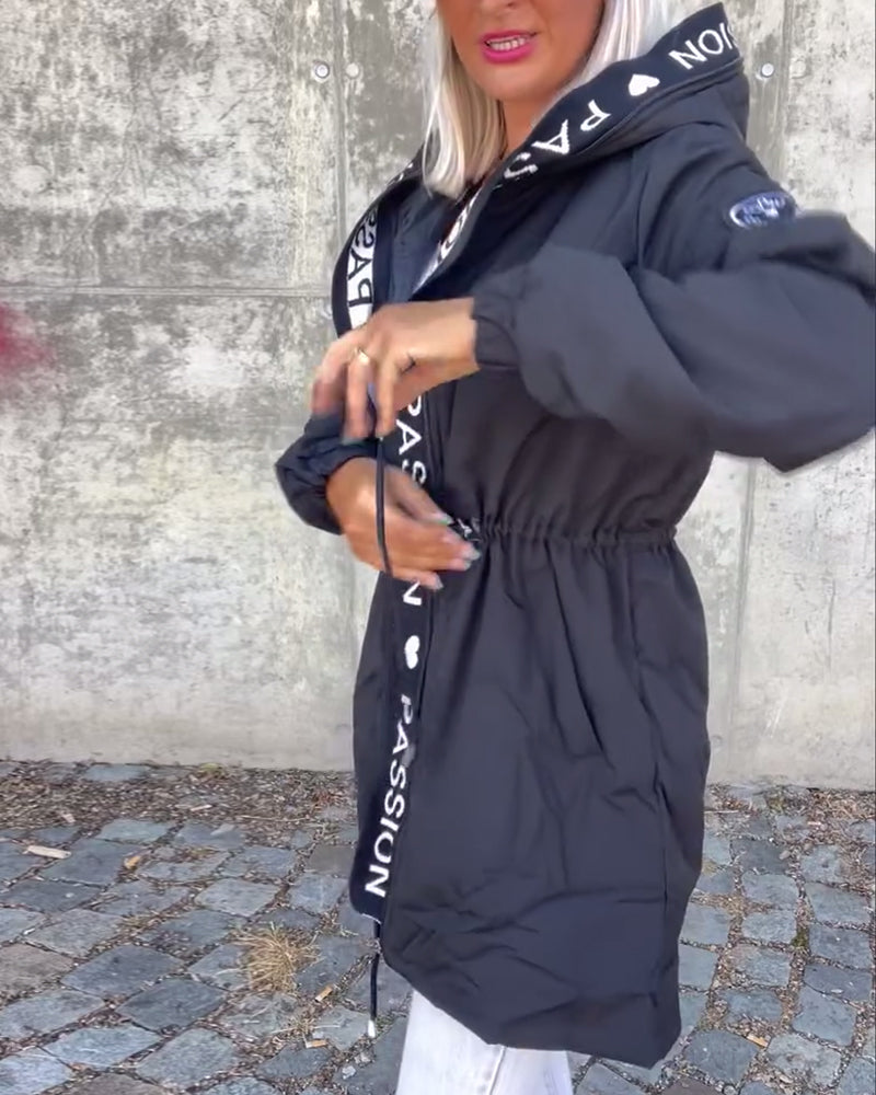 Alexa™ - Casual Coat with Hood