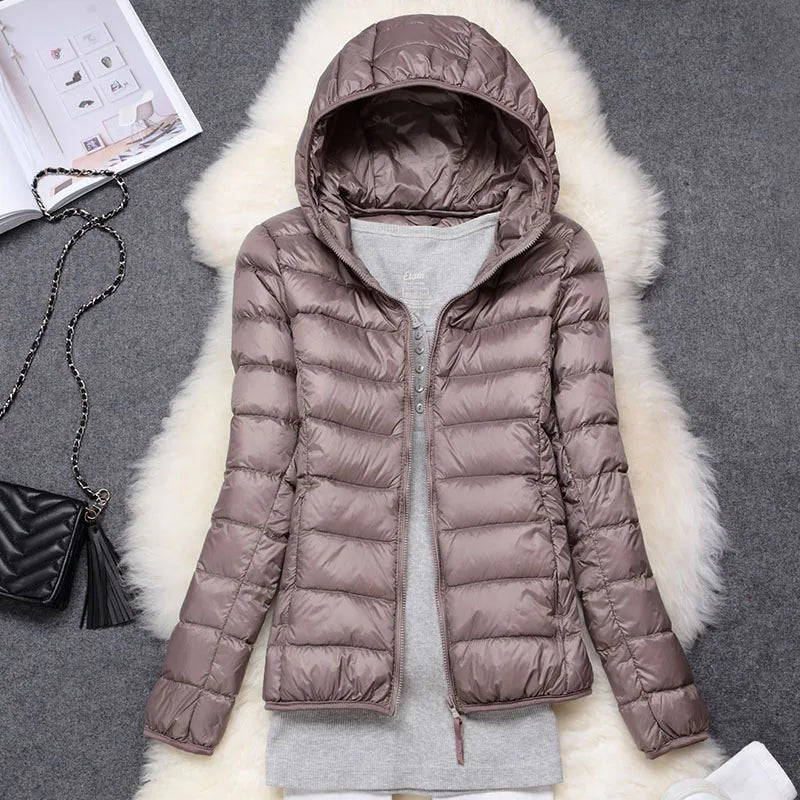 Emily Ultralight and Foldable Women's Down Jacket - Elena Harper