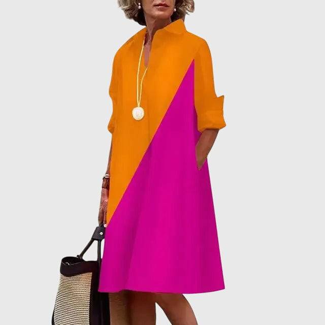 Emma & Rose Cape Town Paige™ elegant dress with stylish pockets, shown in a sophisticated design.