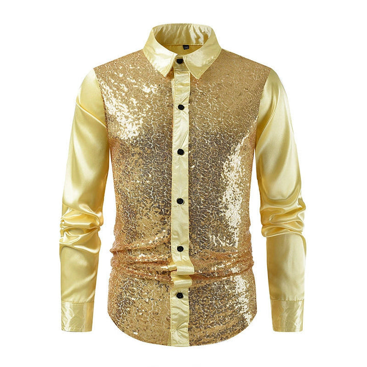 Satin Glitter Shirt for Men
