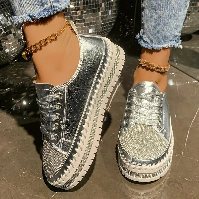 comfortable orthopedic sneakers with sequins EB EB