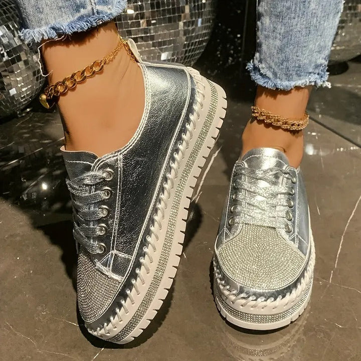 comfortable orthopedic sneakers with sequins EB EB