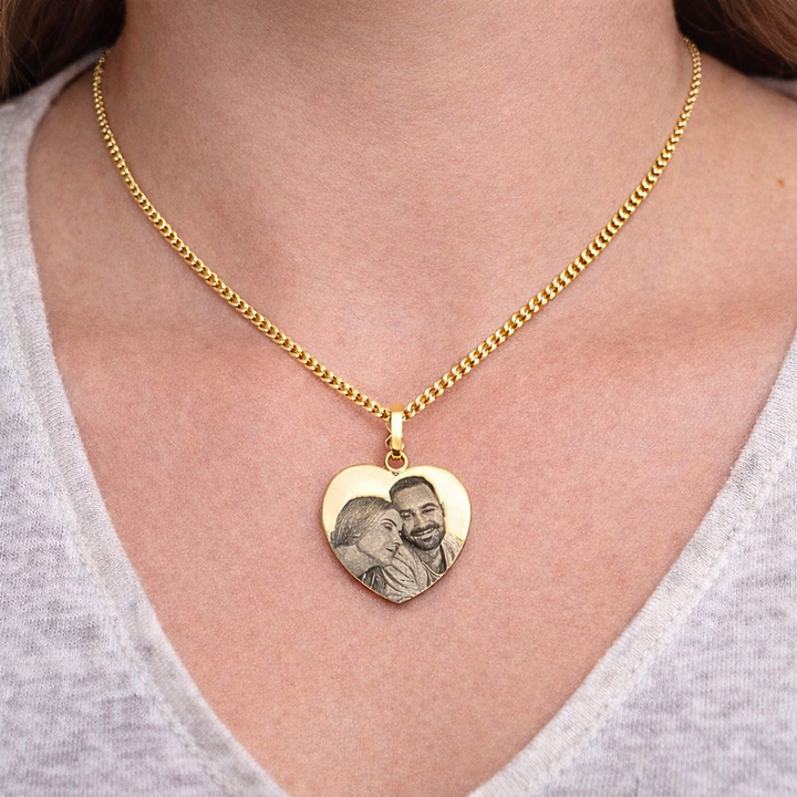 "Faithful Companion" Necklace with Image Engraving