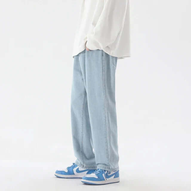 Men's Relaxed Fit Straight Leg Jeans, view 5 - Elena Harper