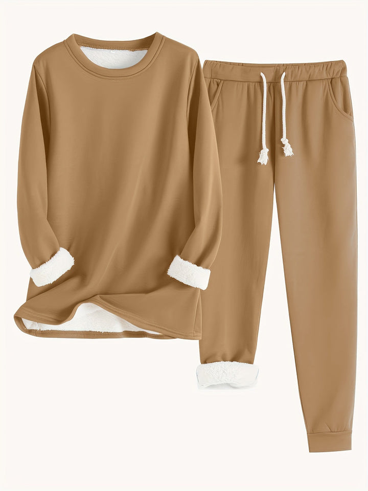 RILEY – COZY FLEECE-LINED LOUNGE SET