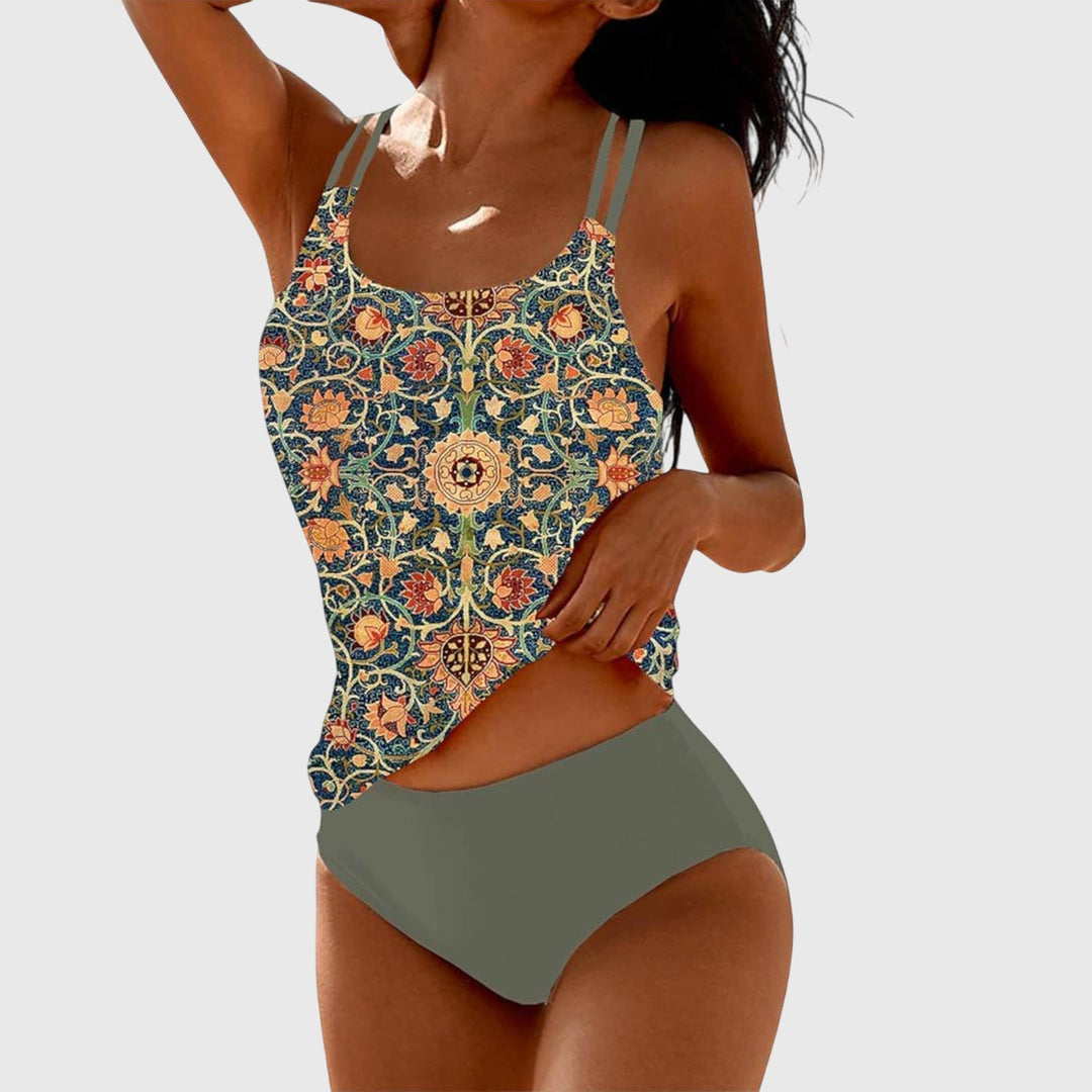 Martina | Women's Printed Tankini Swimwear Set