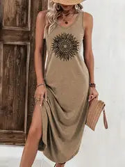 Brandy Stylish, Sleeveless Maxi Dress, view 3 - Elena Harper
