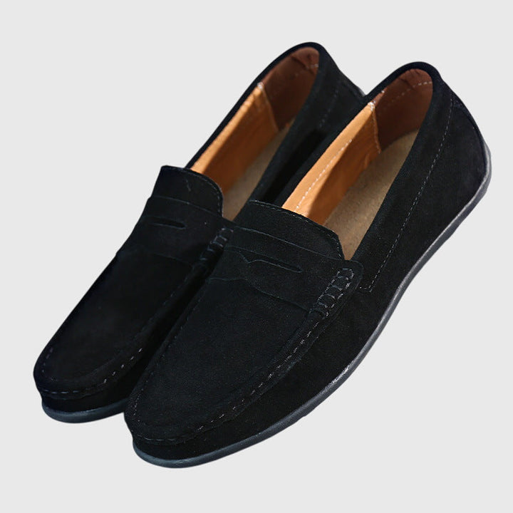 KATY – SUEDE PENNY LOAFERS
