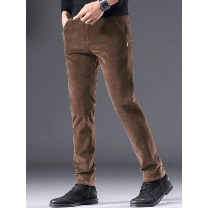 Men's Fleece Corduroy Winter Pants