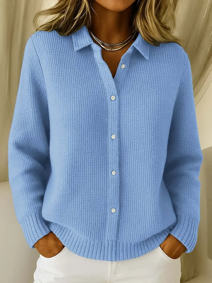 Nina™ | Knitted Sweater with Collar