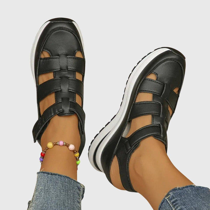 Emma & Rose Manhattan Judy™ orthopedic sandals featuring cushioned straps and supportive soles for comfortable wear.