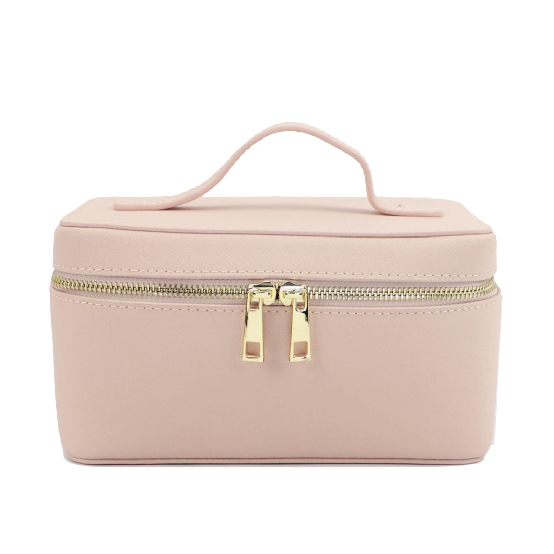 Travel Toiletry Bag in Split Leather – Portable Genuine Leather Toiletry Bag