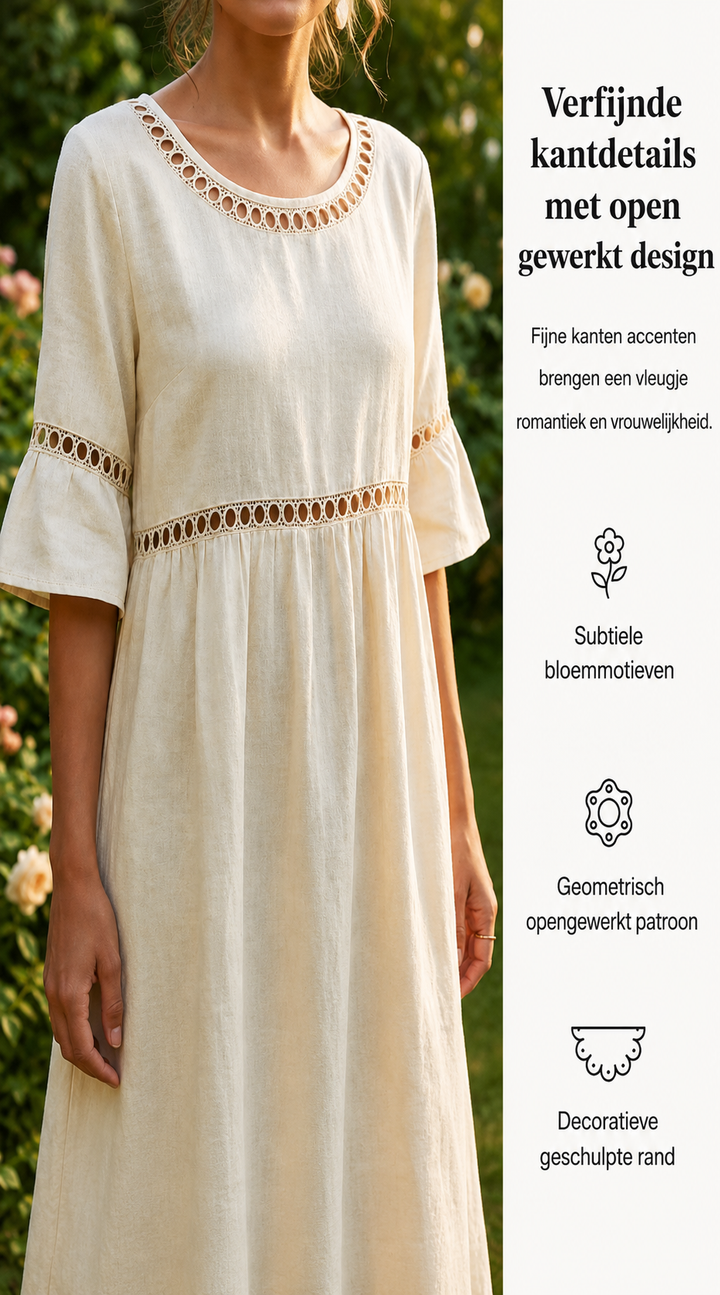 Amara™ | Elegant Belly-Camouflaging Midi Dress