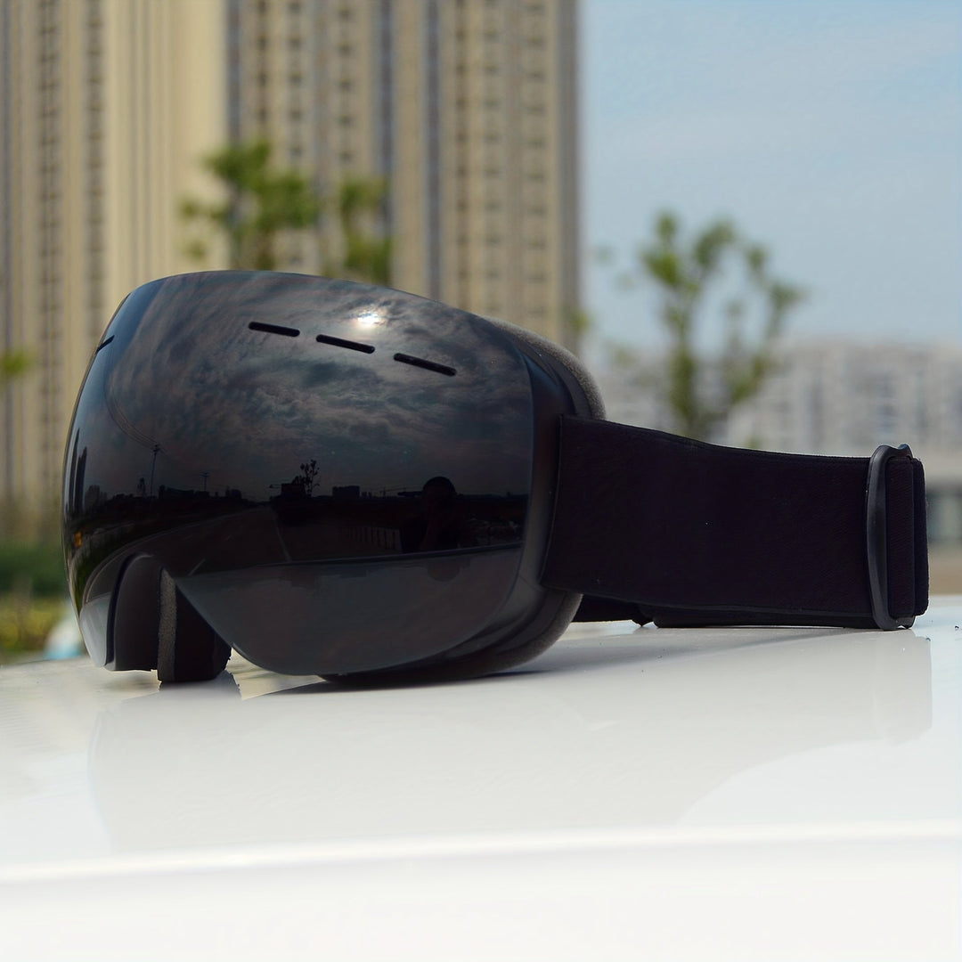 Ski & Snowboard Goggles 25’ Double Layer Extra Large Lens for Clear Vision AlpineGlide TP Essential, view 5 - Elena Harper