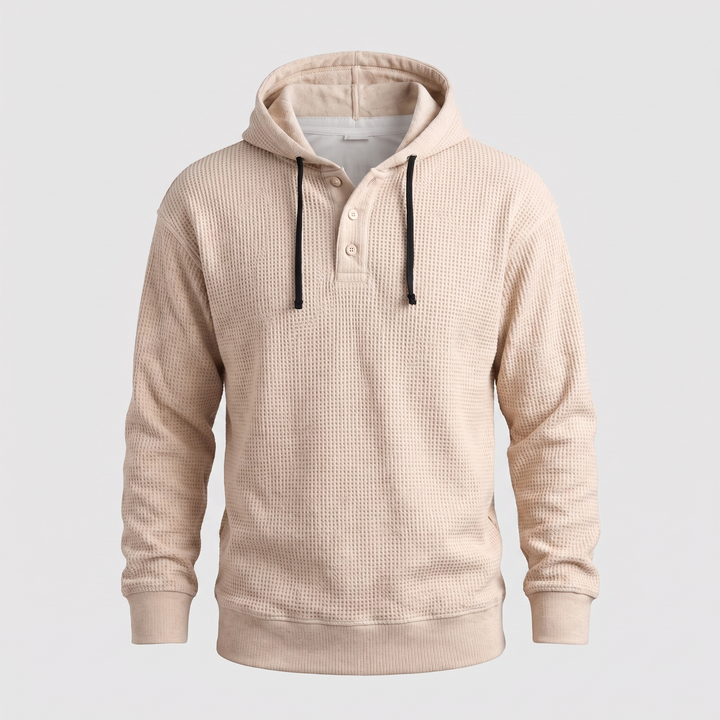Adrian Classic and Modern Men's Hooded Sweater, view 5 - Elena Harper