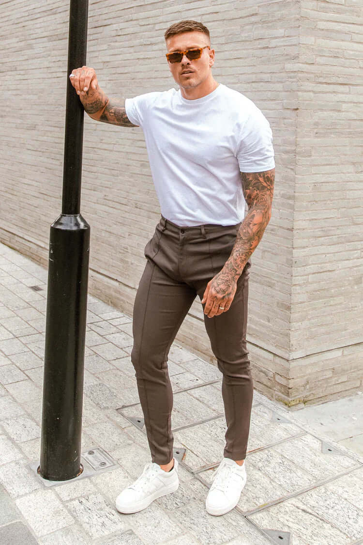 Men's Slim Fit Long Trousers Stylish & Comfortable, view 8 - Elena Harper
