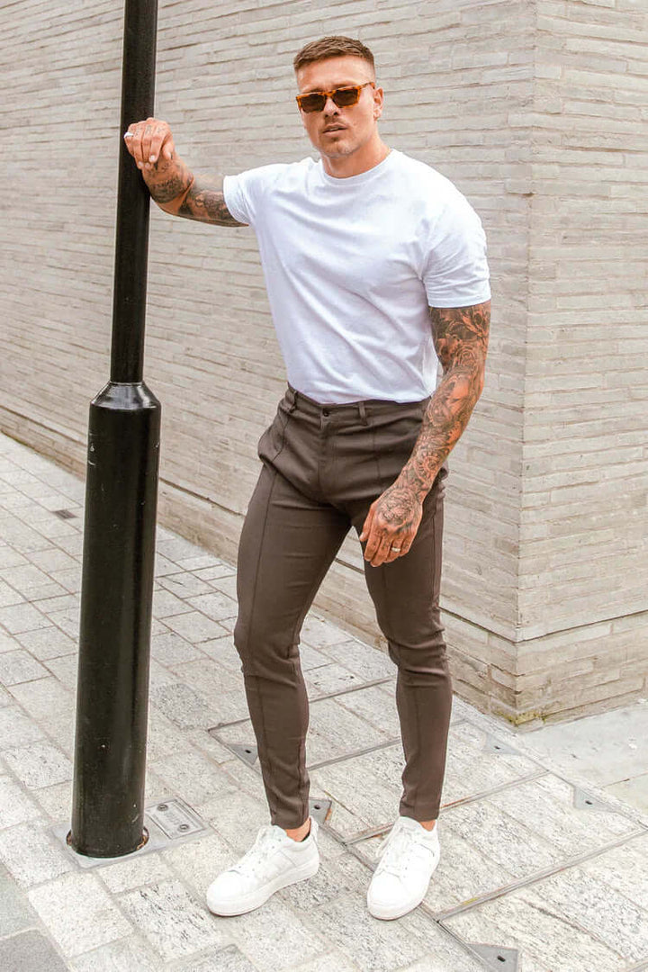 Men's Slim Fit Long Trousers Stylish & Comfortable, view 8 - Elena Harper