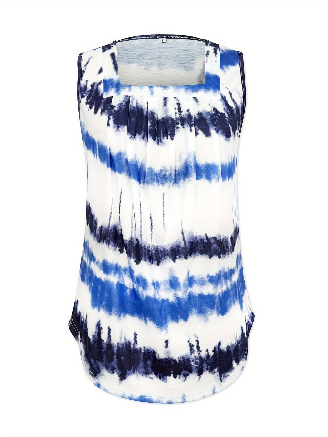 Della Flowy Square-Neck Tank Top, view 10 - Elena Harper