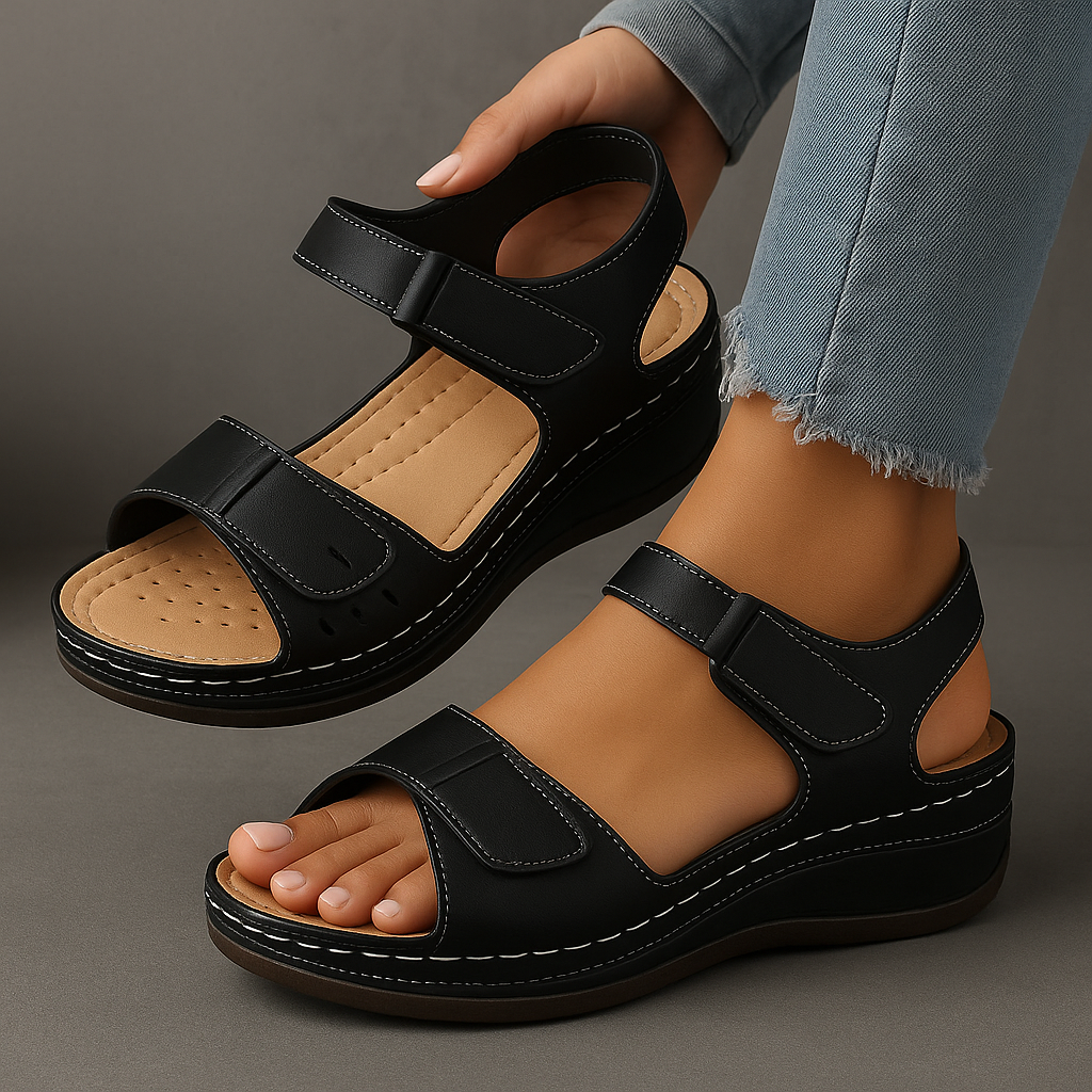 Laura | Women's Comfort Wedge Summer Sandals