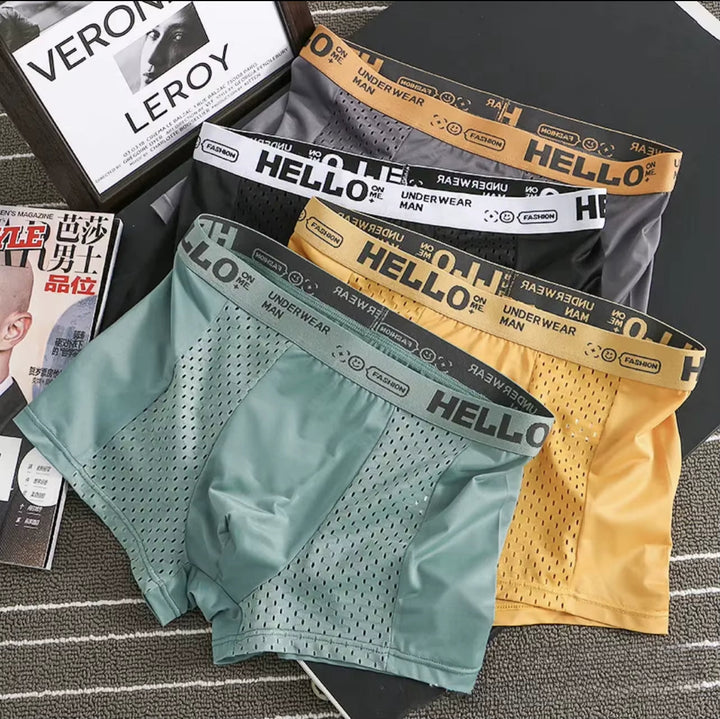 Harrington Oxford Men everyday boxer briefs mesh synthetic blend, view 10 - Elena Harper