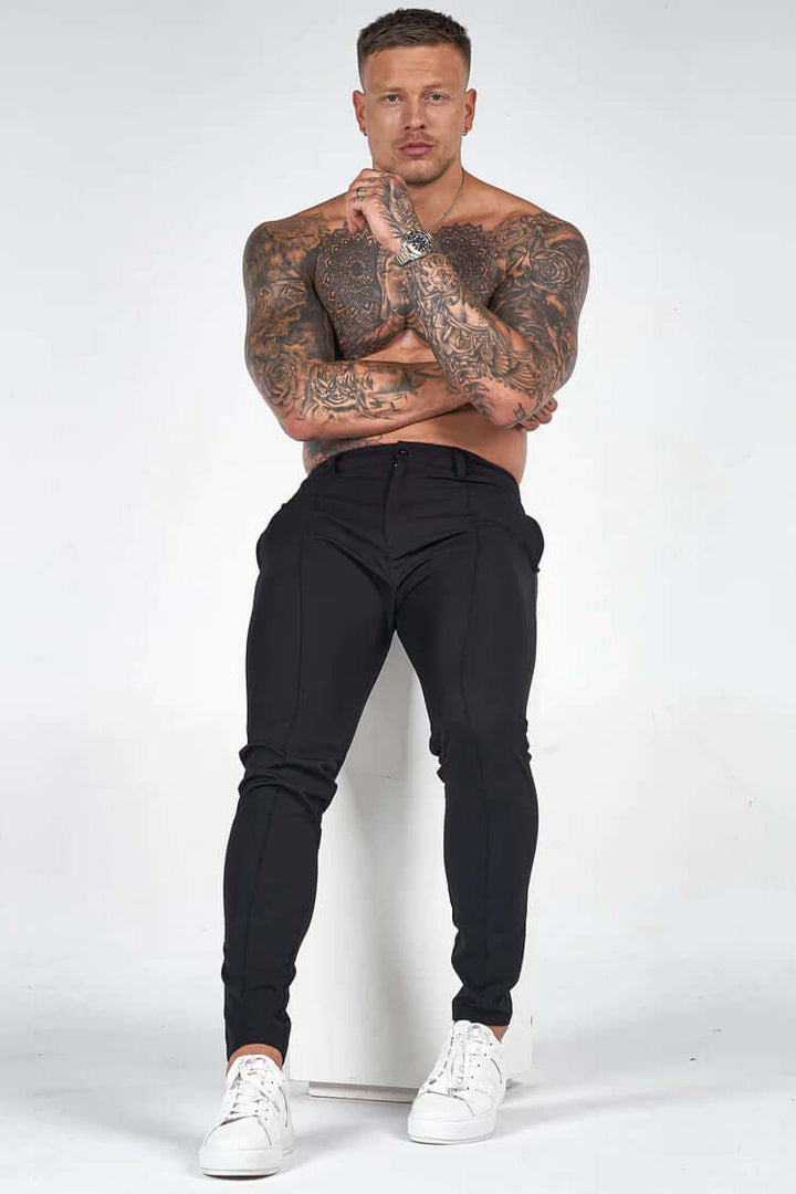 Men's Slim Fit Long Trousers Stylish & Comfortable, view 6 - Elena Harper