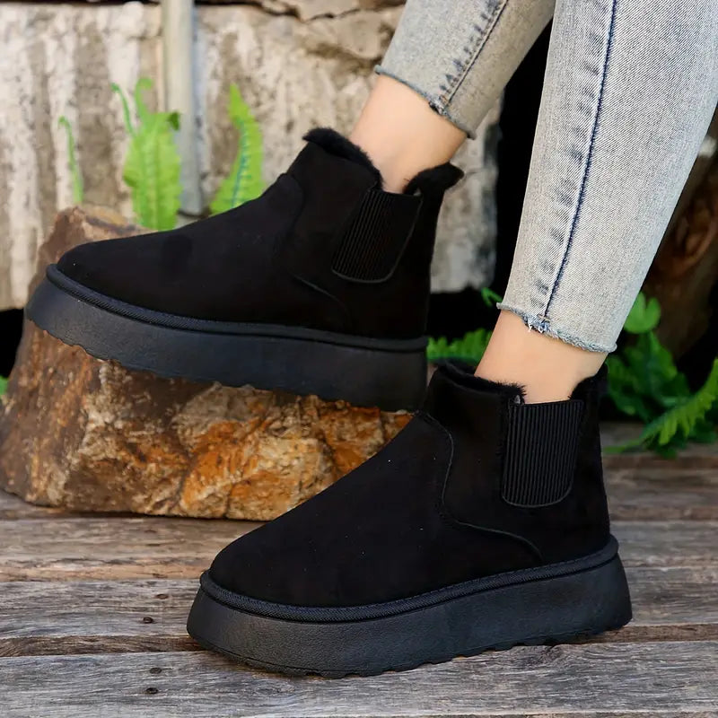 Casual Slip-On Boots Beige Easy and Comfortable Ideal for Daily Use, view 5 - Elena Harper