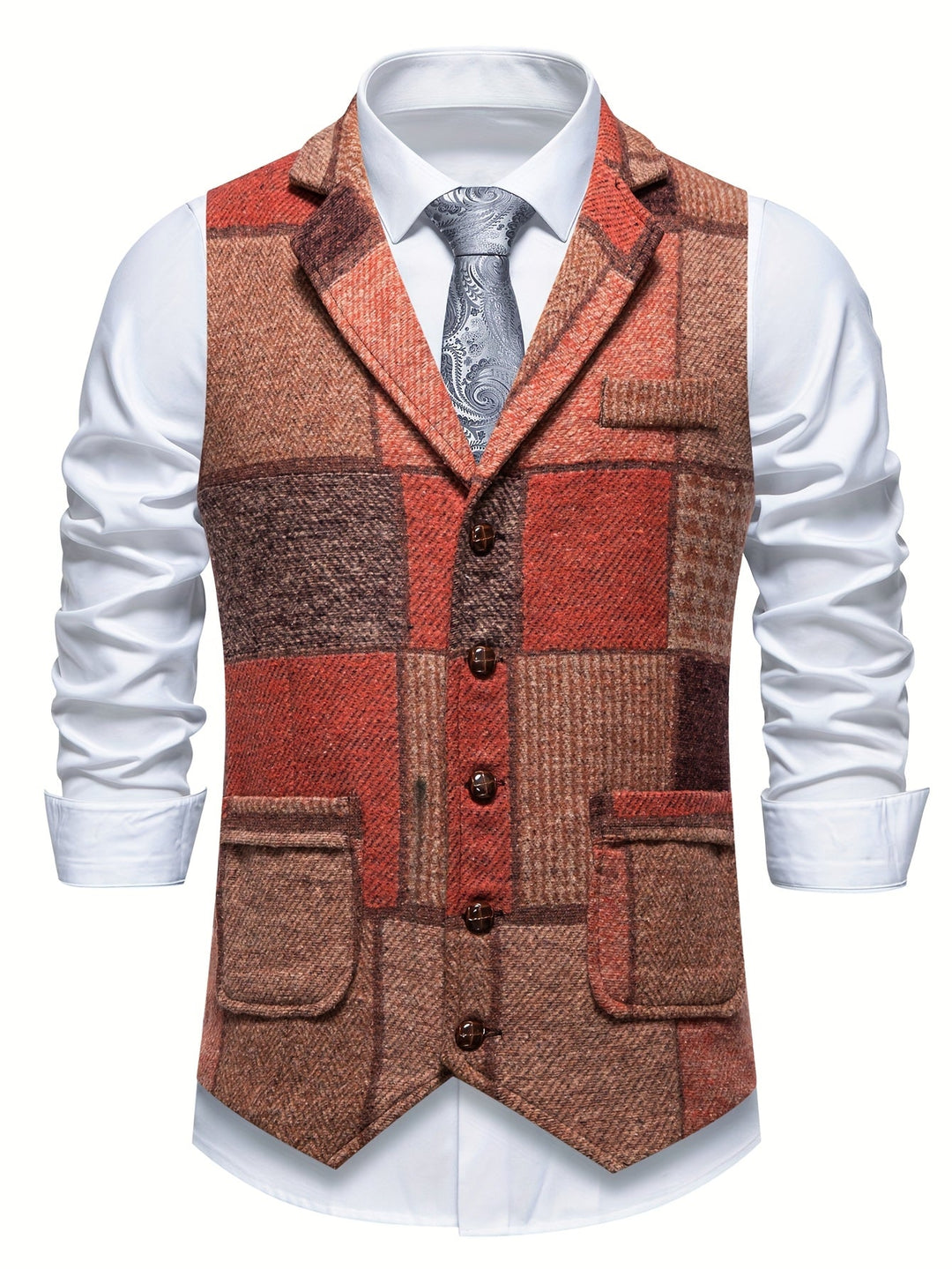 LAURENT MONACO | FORMAL TWEED VEST FOR MEN
